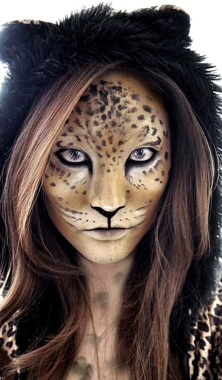 menta FALSO Tierra Maquillaje de Leopardo: Paso a paso ☑