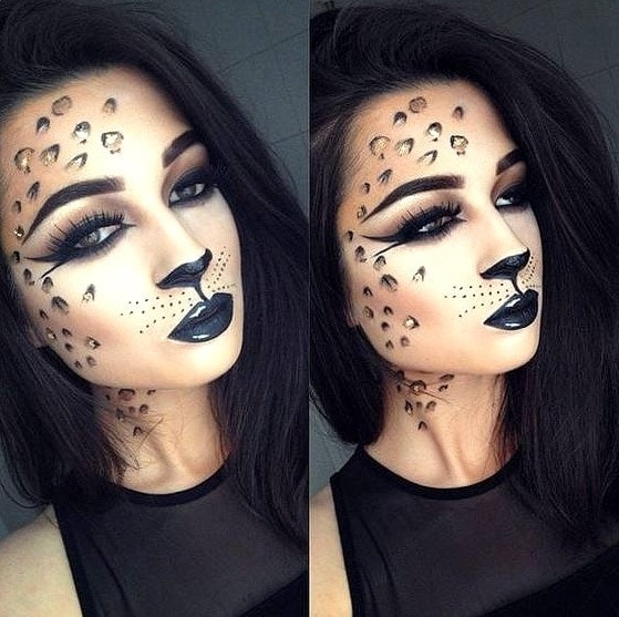 Ejemplo 7 de maquillaje de leopardo