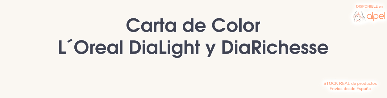 Haz click para ver la carta de colores de los tintes L´Oreal DiaLight y DiaRichesse