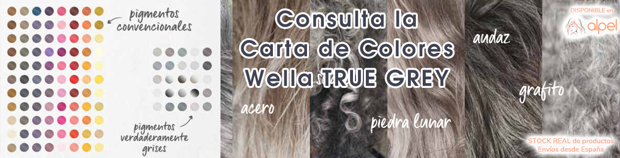 Haz click para ver la carta de colores de los matizantes TRUE GREY de Wella