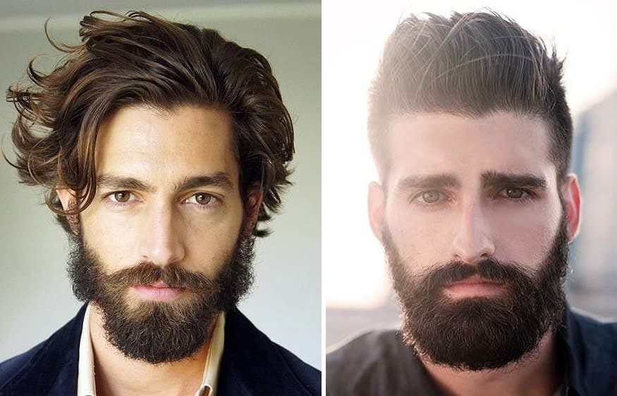 Estilo de barba para rostros alargados