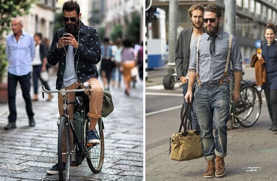 Hombre hipster estereotipo