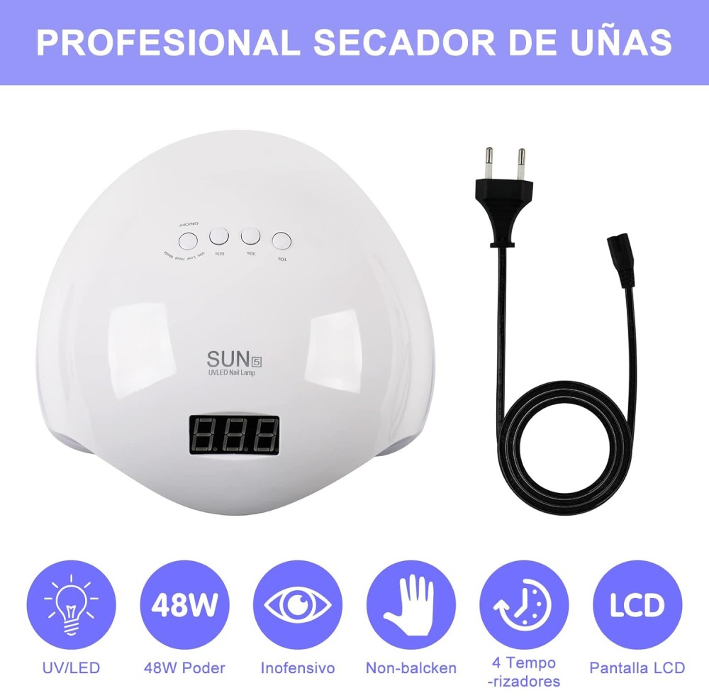 Lámpara de Uñas LED UV 48w