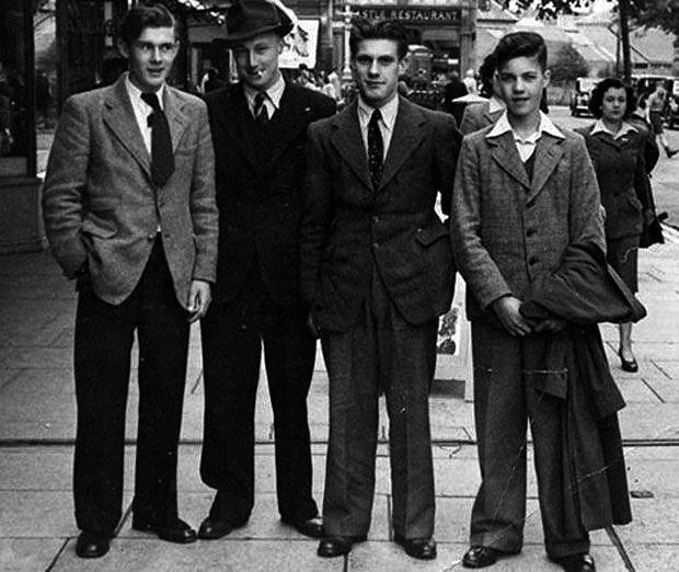 La moda de los hombres en 1940