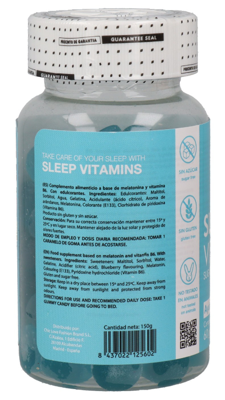 Comprar online Comprar online Vitaminas Sleep Melatonina B6 Chic & Love 60 Unid en la tienda alpel.es - Peluquería y Maquillaje