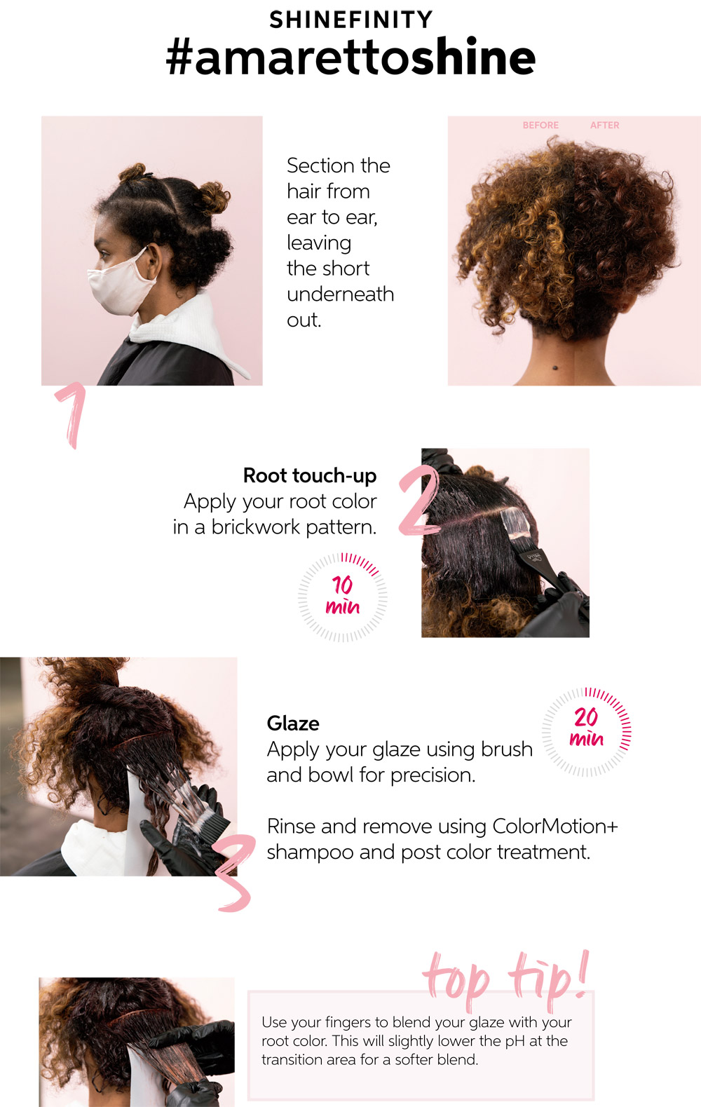 Como aplicar Wella Shinefinity #amarettoshine
