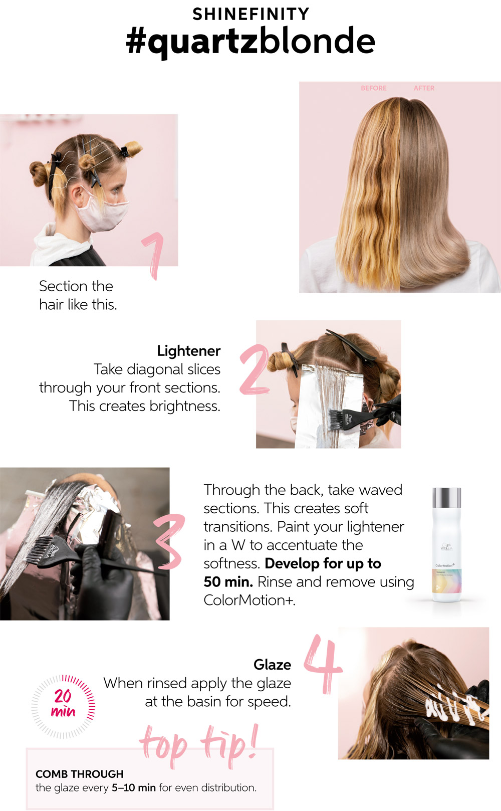 Como aplicar Wella Shinefinity #quartzblonde