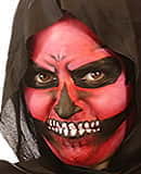 Tutorial Fx Caracterización: Maquillaje Calavera Roja Para Halloween - Grimasspain