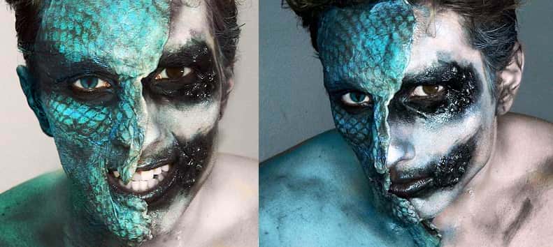 Tutorial Fx Caracterización: Maquillaje Serpiente Snakedemon - Gotymakeup3