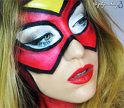 Tutorial Fx Caracterización: Maquillaje Spiderwoman Makeup - Gotymakeup3