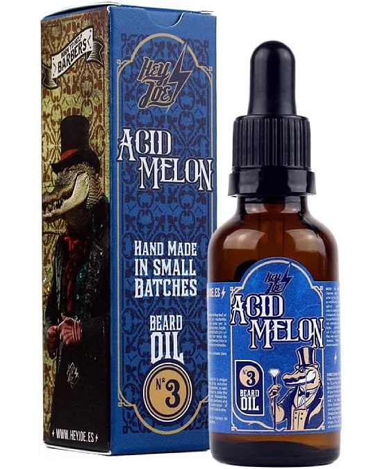 Comprar online Aceite Barba 30 ml Hey Joe 3 Acid Melon en la tienda alpel.es - Peluquería y Maquillaje