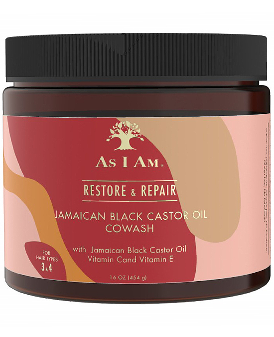 Comprar online As I Am Restore Repair Black Castor Oil Cowash 454 gr en la tienda alpel.es - Peluquería y Maquillaje