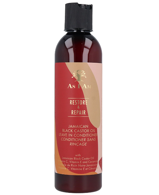 Comprar online As I Am Restore Repair Black Castor Oil Leave In Conditioner 237 ml en la tienda alpel.es - Peluquería y Maquillaje