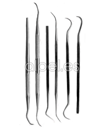 Comprar Buriles Metalicos Kit 6 Piezas Para Modelado online en la tienda Alpel Comprar Buriles Metalicos Kit 6 Piezas Para Modelado online en la tienda Alpel