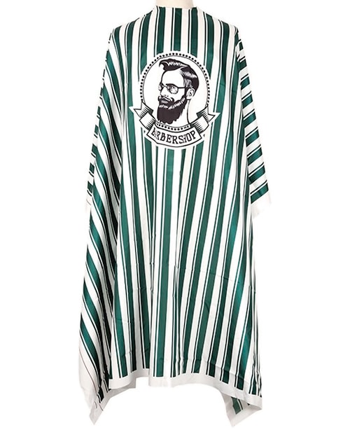 Capa Peinador 155 x 142 cm Rayas Verdes - Alpel Capa Peinador 155 x 142 cm Rayas Verdes - Alpel