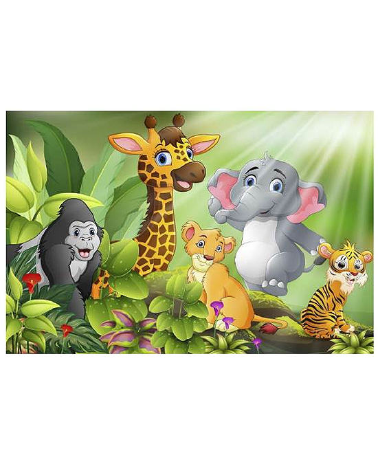 Capa Peinador 80 x 120 cm Infantil Animales