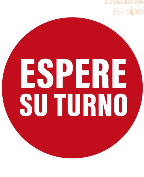 Comprar online Cartel Suelo Esperar Turno Circular disponible en stock Envío 24 hrs desde España