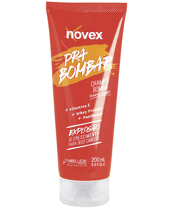 Champú Acelerador del Crecimiento del Cabello Embelleze Novex Pra Bombar Shampoo