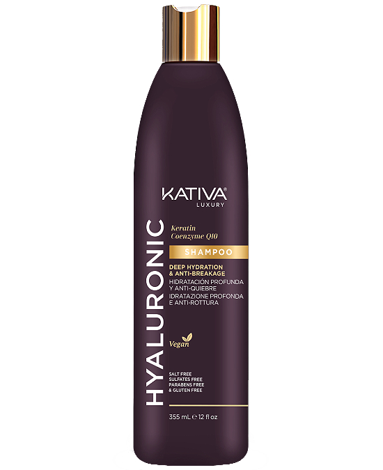 Comprar online Champú Kativa Luxury Hyaluronic Deep Hydratation Anti-Breakage 355 ml en la tienda alpel.es - Peluquería y Maquillaje Comprar online Champú Kativa Luxury Hyaluronic Deep Hydratation Anti-Breakage 355 ml en la tienda alpel.es - Peluquería y Maquillaje