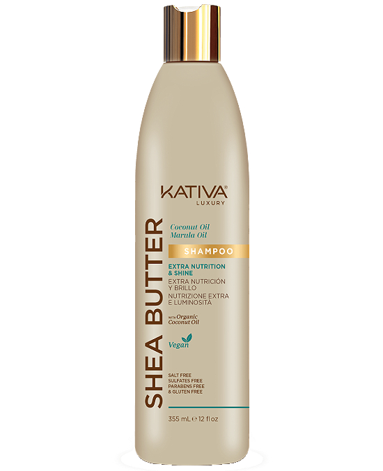 Comprar online Champu Kativa Luxury Shea Butter Extra Nutrition Shine 355 ml en la tienda alpel.es - Peluquería y Maquillaje