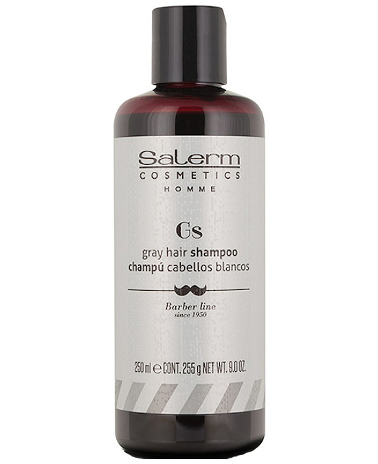 Comprar Champú Canas Cabellos Blancos Salerm Homme 250 ml en la tienda de la peluquería