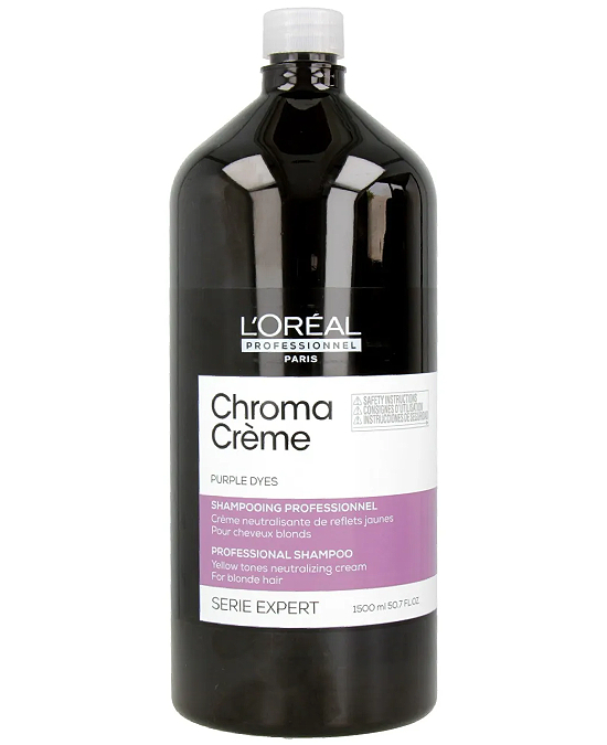 Comprar online Champú Neutralizante Pigmento Lila Chroma Crème L´Oreal 1500 ml en la tienda alpel.es - Peluquería y Maquillaje