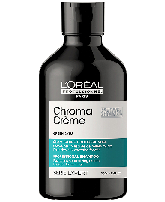 Comprar online Champú Neutralizante Pigmento Verde Chroma Crème L´Oreal 300 ml en la tienda alpel.es - Peluquería y Maquillaje