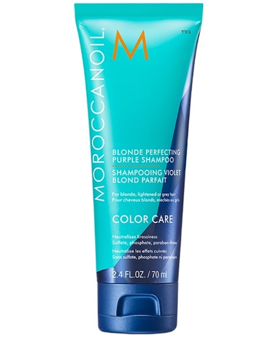 Comprar online Champú Purple Blonde Perfecting Moroccanoil Color Care 70 ml en la tienda alpel.es - Peluquería y Maquillaje