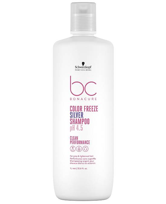 Comprar Schwarzkopf Bonacure Color Freeze Silver Champú Canas 1000 ml online en la tienda Alpel