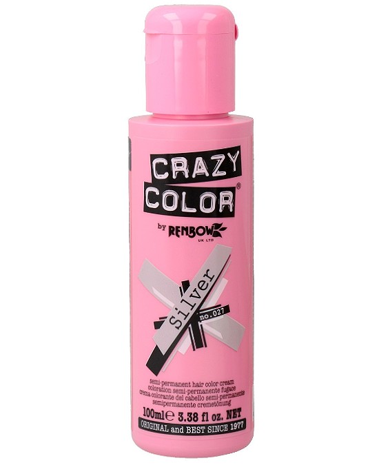 Comprar online Crazy Color 027 Silver a precio barato en Alpel. Producto disponible en stock para entrega en 24 horas