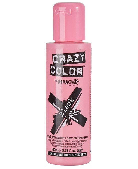 Comprar online Crazy Color 030 Black a precio barato en Alpel. Producto disponible en stock para entrega en 24 horas