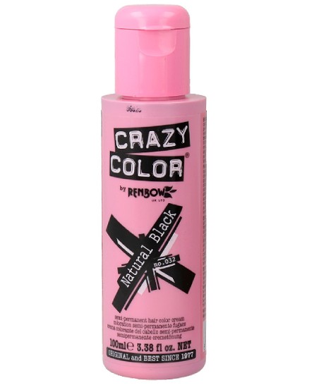 Comprar online Crazy Color 032 Natural Black a precio barato en Alpel. Producto disponible en stock para entrega en 24 horas