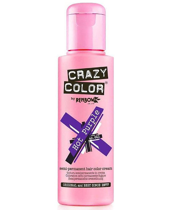 Comprar online Crazy Color 062 Hot Purple a precio barato en Alpel. Producto disponible en stock para entrega en 24 horas