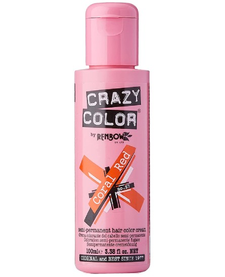 Comprar online Crazy Color 57 Coral Red a precio barato en Alpel. Producto disponible en stock para entrega en 24 horas