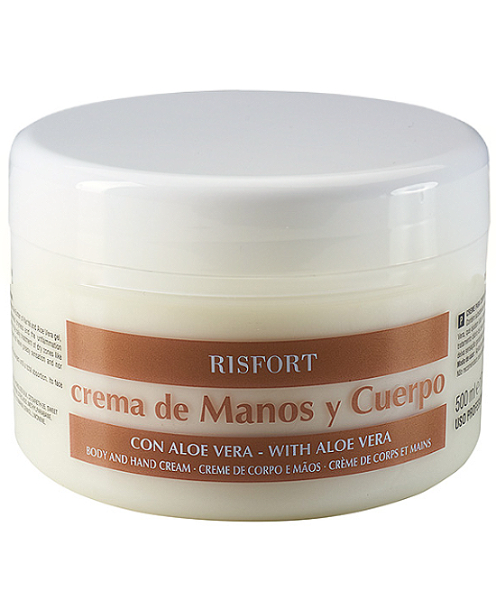 Comprar online Crema Cuerpo Manos Aloe Vera Risfort 500 ml en la tienda alpel.es - Peluquería y Maquillaje