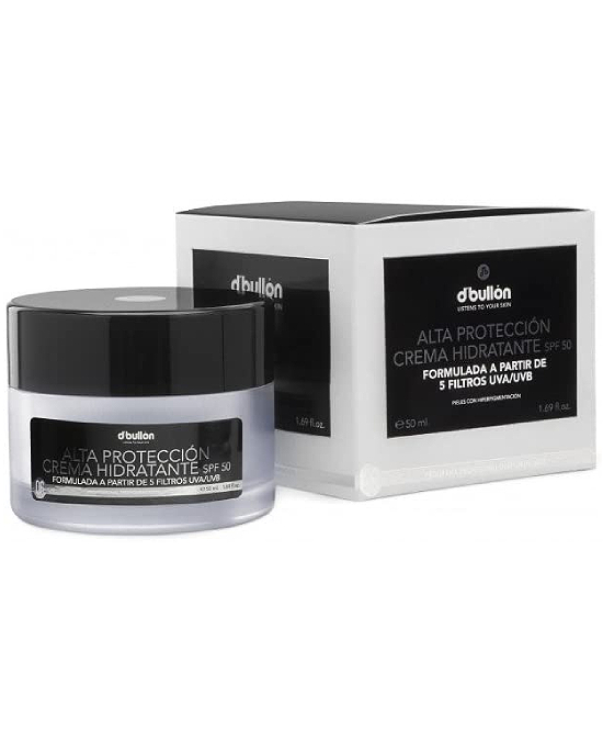 Comprar online D´Bullón Crema Hidratante Facial Protección Solar Spf 50 50 ml en la tienda alpel.es - Peluquería y Maquillaje