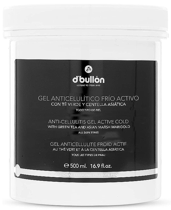 Comprar online D´Bullón Gel Corporal Anticelulítico en Frío Té Verde 500 ml en la tienda alpel.es - Peluquería y Maquillaje