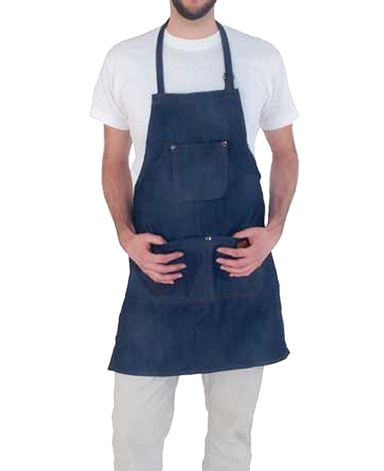 Delantal Vaquero Azul Apron Barber Line - Barbershop Alpel - Comprar online en Alpel