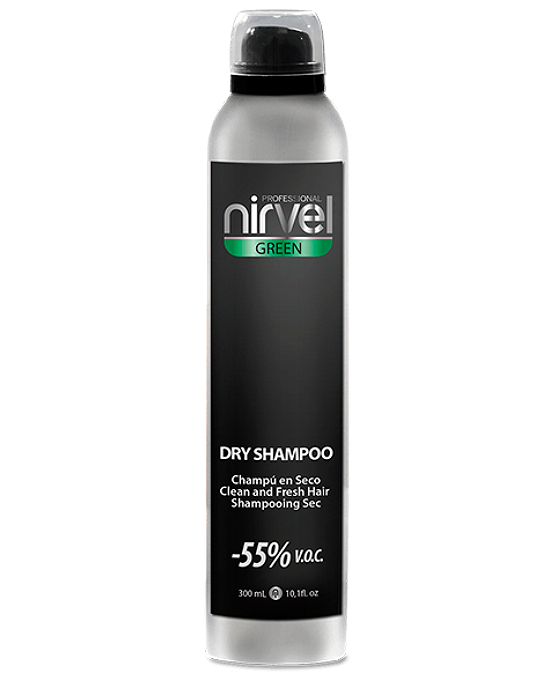 Comprar online nirvel green dry shampoo 300 ml en la tienda alpel.es - Peluquería y Maquillaje