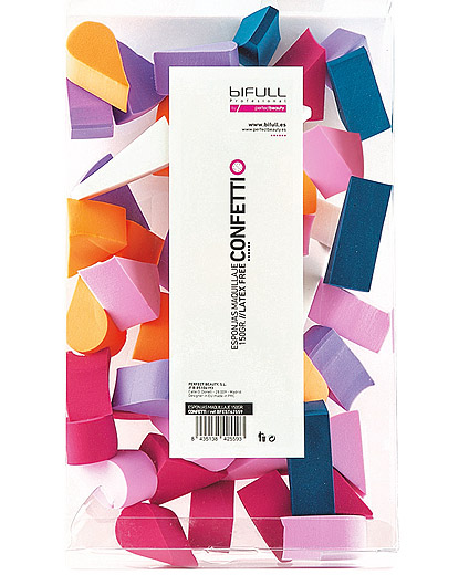 Esponja Maquillaje Sin Latex Confetti Varias Formas 50 unid Bifull - Comprar online en Alpel