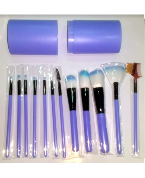 Estuche 12 Pinceles y Brochas Maquillaje Azul - Precio barato Envío 24 hrs Estuche 12 Pinceles y Brochas Maquillaje Azul - Precio barato Envío 24 hrs