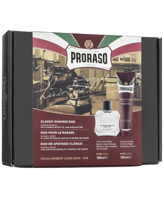 Comprar online Estuche Afeitado Clásico Proraso Barbas Duras Crema + Bálsamo en la tienda alpel.es - Peluquería y Maquillaje