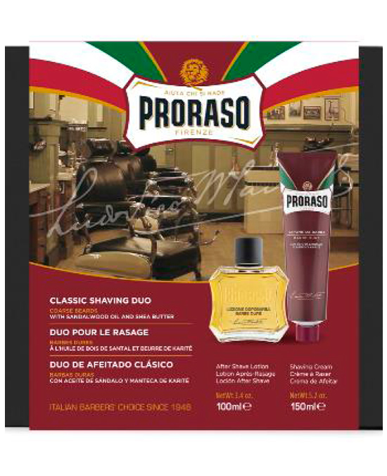 Comprar online Estuche Afeitado Clásico Proraso Barbas Duras Crema + Loción en la tienda alpel.es - Peluquería y Maquillaje