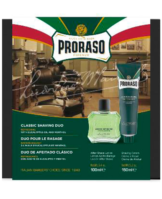 Comprar online Estuche Afeitado Clásico Proraso Refrescante Crema + Loción en la tienda alpel.es - Peluquería y Maquillaje