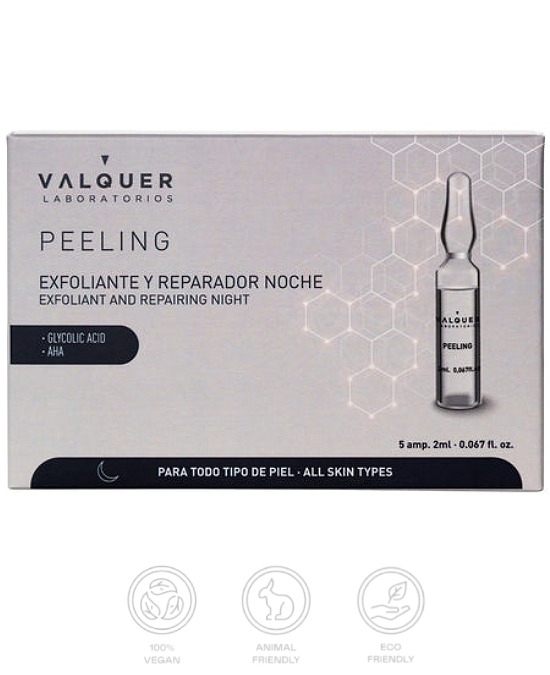 Compra online Exfoliante Facial y Reparador Valquer Peeling 5 x 2 ml al mejor precio en Alpel Compra online Exfoliante Facial y Reparador Valquer Peeling 5 x 2 ml al mejor precio en Alpel