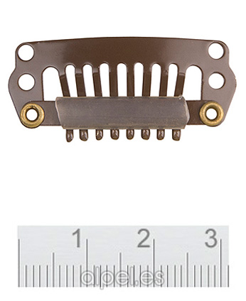 Comprar Extensiones Clips Pequeño 2,2 Cm Marron Bolsa 4 Unidades online en la tienda Alpel