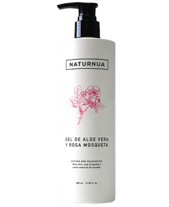 Comprar online Gel Hidratante Aloe Vera y Rosa Mosqueta Naturnua 400 ml a precio barato en Alpel. Producto disponible en stock para entrega en 24 horas