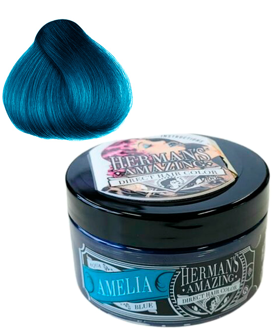 Comprar online Tinte Hermans Amazing Amelia Aqua Blue en la tienda alpel.es - Peluquería y Maquillaje