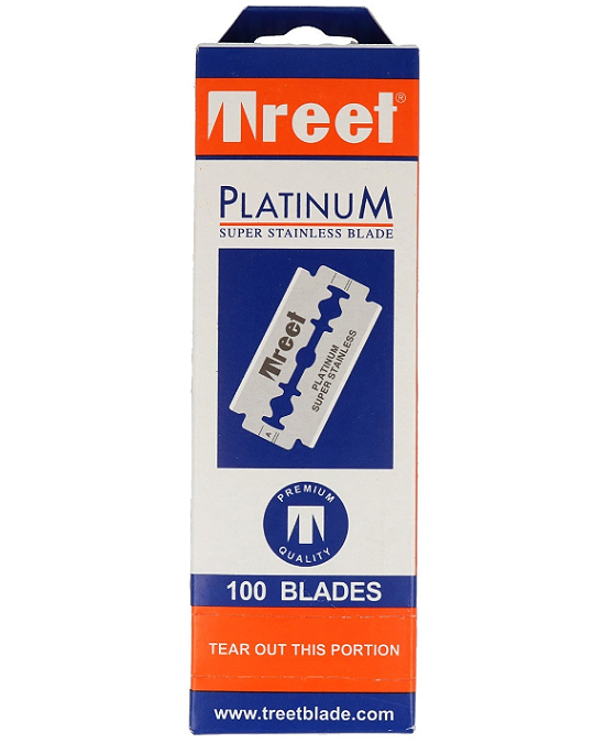 Hoja / Cuchilla Afeitar Treet Platinum Super Stainless Blade 100 unidades - Precio barato Envío 24 hrs