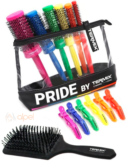 Kit 7 Cepillos Termix PRIDE + Pinzas al precio más y envío gratis - Alpel Kit 7 Cepillos Termix PRIDE + Pinzas al precio más y envío gratis - Alpel